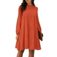thumbnail image 1 of Vestido acampanado de manga larga para mujer CACAGOO Vestido, 1 of 7