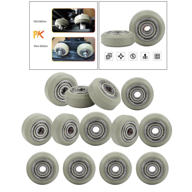 Ruedas de polea de impresora 3D grande con engranaje de rodamientos para /10S, instalación Simple, resistente al resistente Piezas CUTICAT Piezas de impresora 3D Ruedas de polea