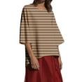 thumbnail image 5 of mfyjkho Tops Para Salir, Top Casual De Color Liso Con Cuello Redondo Y Manga Larga Para Mujer Tops Para Salir Xxxl, 5 of 5