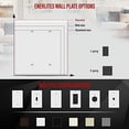 thumbnail image 3 of ENERLITES Double Blank Outlet Cover, Two Gang Jumbo Wall Plate, Oversized 2-Gang, Unbreakable Polycarbonate Thermoplastic, UL Listed, 8802O-W, White, 3 of 3