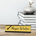 thumbnail image 2 of Magic Writer, Black Frame Desk Sign (2x8), 2 of 3