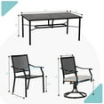 thumbnail image 2 of Sophia & William 7 Pieces Metal Patio Dining Set Outdoor Table and Chairs Furniture Set, 2 of 11