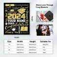 thumbnail image 4 of Graduation Blanket Gifts - 40"x50" Class of 2024 Blankets for Her Him - Senior Graduation Fuzzy Throws for High School College, 4 of 5
