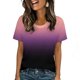 thumbnail image 3 of Tops para hombre, blusas y camisas de cuello redondo y manga corta para hombre, blusas y camisas casuales deportivas con estampado degradado divertido para hombre y mujer, blusas vintage de manga cort, 3 of 8