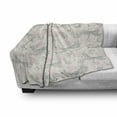 thumbnail image 3 of Dragonfly Soft Flannel Fleece Throw Blanket, Shabby Form Roses Worn Old Vintage Backdrop with Moth Bugs Print, Cozy Plush for Indoor and Outdoor Use, 60" x 80", Pale Pink Pale Grey, by Ambesonne, 3 of 6