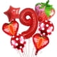 thumbnail image 1 of Kit de globos para fiesta de noveno cumpleaños con temática de fresas, 7 unidades, 1 of 1