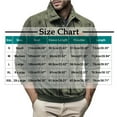 thumbnail image 4 of Bxsruta Shirts for Men, Men's Casual Button Half-Cardigan Long Sleeve Flip Collar Shirt, 4 of 8