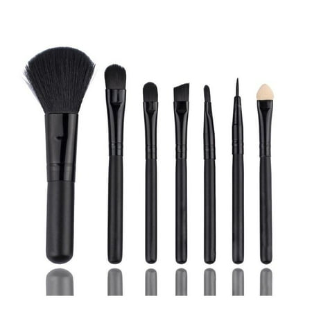 Makeup Eye Brush Set - Eyeshadow Eyeliner Blending Crease Kit - Best Choice 7 Essential Makeup