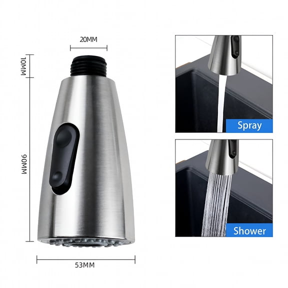 ACDANC Universal Kitchen Pull Out Spray Head Replacement Sink Faucet Basin Mixer Tap