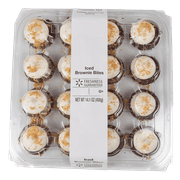 Freshness Guaranteed S'mores Mini Iced Brownie Party Platter, 14.1 oz, 16 Count (Chocolate Cake/Shelf Stable)