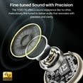 thumbnail image 3 of TOZO T6 Earbuds Bluetooth Headphones Bluetooth, 50H, AI Chat/Translation/Clear Mics, Stereo Bass, Wireless Charging, App-32EQ, IPX8 Waterproof Headphones, Champagne, 3 of 9