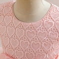 thumbnail image 6 of Hduncf Girls' Bow Sleeveless Tulle Princess Dress Pure Color Elegant Cake Dress Embroidered Heart Lace Wedding Birthday Party Dress Pink 2 Years, 6 of 9