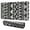 Black Geometric Triangle-2, variant on Long Mouse Pads for Desk,Black Geometric Triangle Diamond Pattern Desk Mats on Top Of Desks, Desk Mouse Pad Extra Large with 3mm Non-Slip Base and Stitched Edge for Gaming,Office,Work,Home 31.5"x11.8"