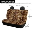 thumbnail image 3 of Uourmeti Leopard Print Pattern Auto Bench Seat Cushion Covers for Vehicles, Set of 2 Non-Slip Car Seat Cover Cushions Stretch Durable Back Passenger Seat Cushions, 3 of 6