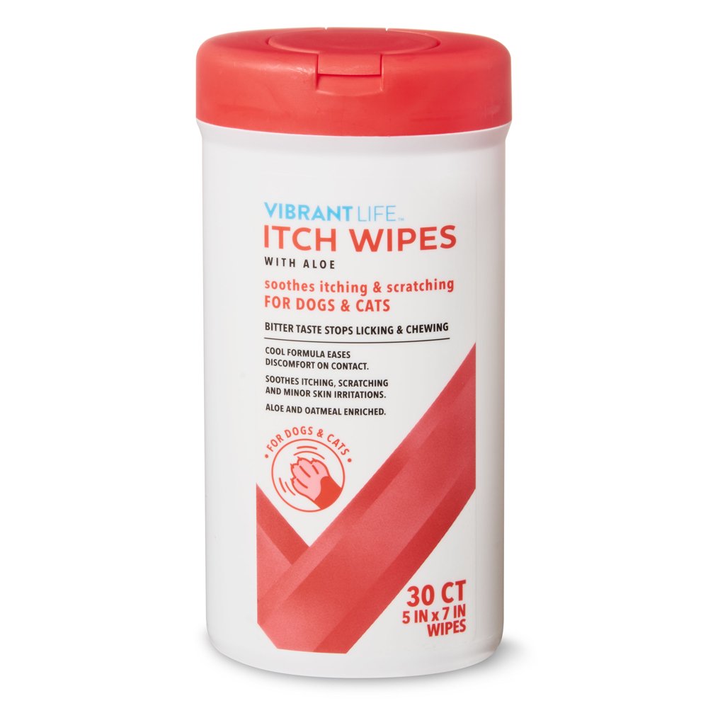 Vibrant Life Itch Wipes with Aloe, 30 Count - Walmart.com - Walmart.com