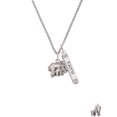 thumbnail image 2 of Delight Jewelry Silvertone Loved Elephant with Baby Silvertone Believe Faith Prayer Hope Bar Charm Necklace, 23", 2 of 4