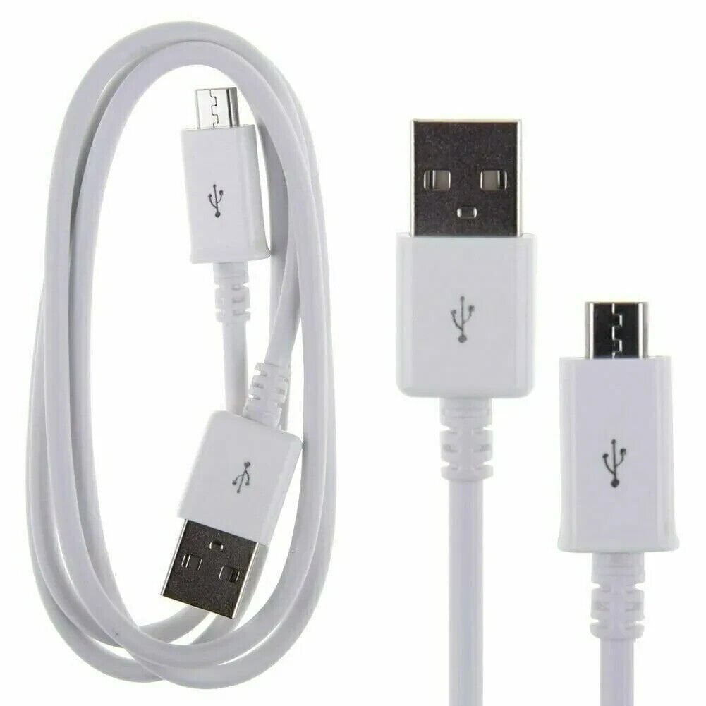 50x White  Micro USB Charger Cable Cord For Samsung Android Cell Phone Lot