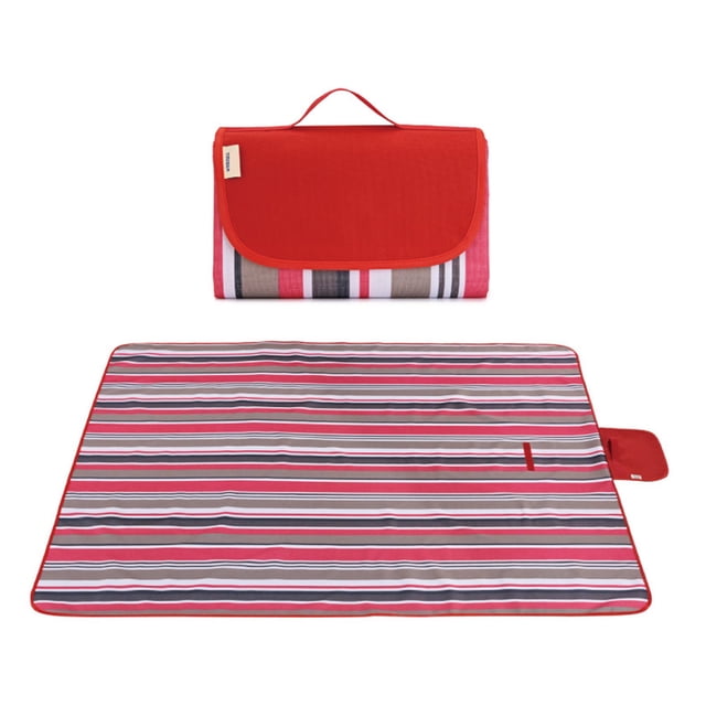 Couverture de Pique-Nique Anti-Sable Tapis de Plage, Couverture Imperméable Tapis de Camping Pliable, Tapis Portable Sans Sable Couverture d'Extérieur pour Voyage Camping Randonnée Pique-Nique