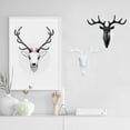 thumbnail image 3 of MLINS  3 Pcs Stag Coat Hook Chrome Multi Prong Decorative Hooks Deer, 3 of 8