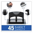 thumbnail image 5 of 45-Sheet Smarttouch Three-Hole Punch, 9/32" Holes, Black/gray | Bundle of 2 Each, 5 of 5