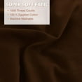 thumbnail image 7 of D.N.G. BEDDINGS 5 Piece Luxury 5 Inch Two Layer Ruffle Comforter Set Premium Super Soft, 800 TC, 100% Egyptian Cotton, Super Soft, Oversized Super King Size Chocolate Color, 7 of 7