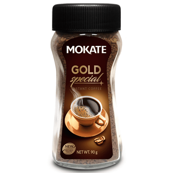 Gold Instant Coffee Freeze Dried Jar, Mokate Gold Instant Coffee Freeze Jar