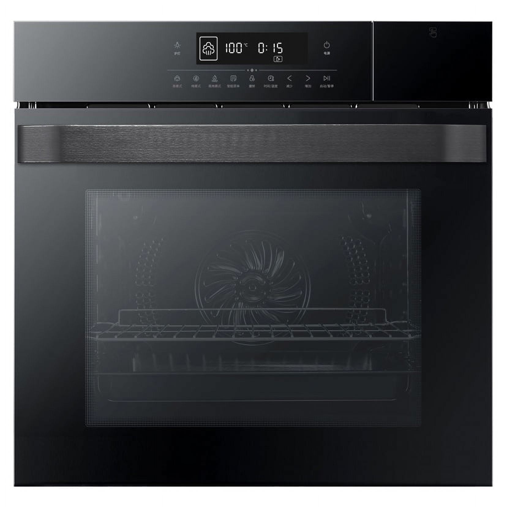 Aoile 24" Single Wall Oven, 3000W 2.5 Cu.Ft. Built-in Electric Oven with 4 Cooking Functions & 108 Automatic Recipes