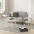 thumbnail image 6 of Furinno Camnus Modern Living Room Table Set with One Coffee Table and Two End Tables, Solid White/White, 6 of 6