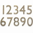 thumbnail image 2 of Architectural Mailboxes 5" Brass Floating House Number, Satin Nickel, 6, 2 of 2