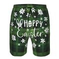 thumbnail image 3 of Honeii's Happy Easter Print Men's Casual Shorts with Drawstring，Swim Trunks Quick Dry Beach Shorts, 3 of 5