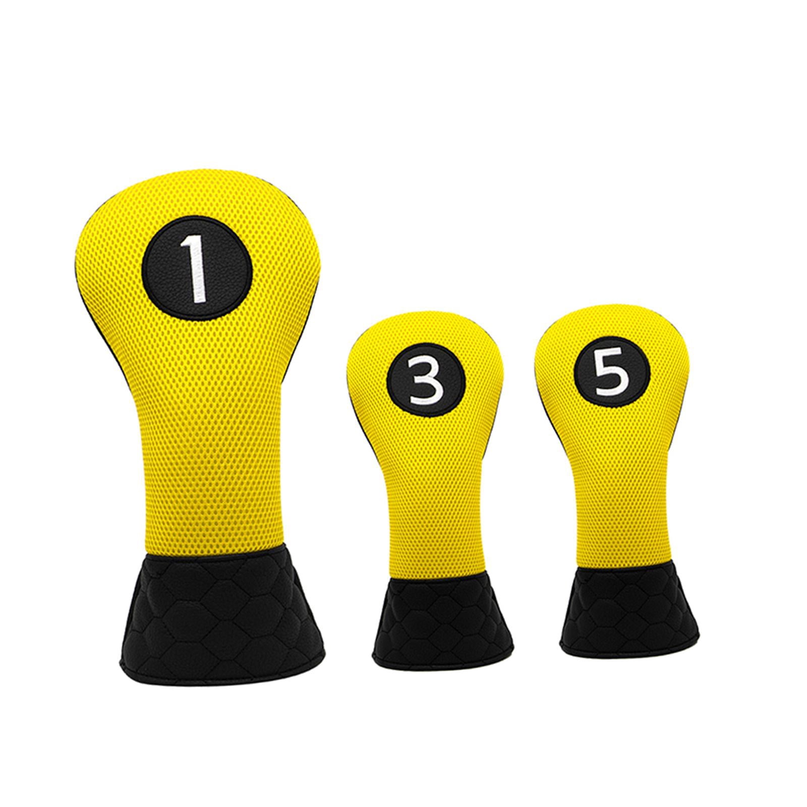 DimyFew Golf Wood Headcovers Golf Wood Head Covers Golf Driver Headcover Golf Club Head 1 3 5