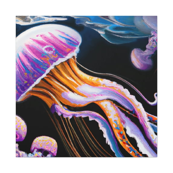 Jellyfish In Flight - Canvas