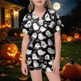 thumbnail image 2 of Futezty Halloween Girls Pajamas 2 Piece Soft Short Sleeve Pjs Set for Kids Loungewear Clothing 2T-13T, 2 of 4