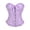 Purple, variant on Corset Tops for Women Bustier Shapewear Lingerie Lace Tied Renaissance Overbust Corset Push Up Bodysuit