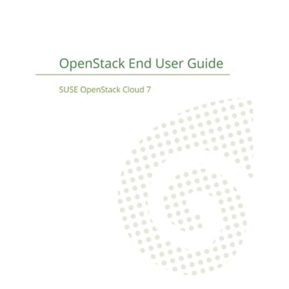 Pre-Owned SUSE OpenStack Cloud 7: OpenStack End User Guide (Paperback)