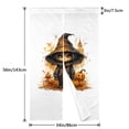 thumbnail image 3 of DouZhe Doorway Drape Split Curtains, Halloween Horror Scarecrow Pumpkins Room Divider Privacy Door Curtains, 34" x 56", 3 of 7