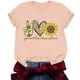thumbnail image 4 of Camisetas con estampado de cofre de cuello redondo para mujer Camisetas estampadas Camiseta de manga corta Blusa Tops Fridja bn2487, 4 of 6