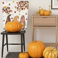 thumbnail image 5 of Thanksgiving Gnome Chair Covers Set of 4 Fall Pumpkin Maple Leaf Chair Back Covers Stretch Removable Washable Slipcovers Protector for Dining Room Kitchen Party Decor, 5 of 5