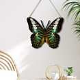 thumbnail image 4 of Xihbxyly Colgante de Madera con Forma de Mariposa, Decoración de Pared Inspirada En La Naturaleza, Diseño Rústico de Madera, Versátil para Interiores y Exteriores, Ideal para Sala de Estar, Jardín, C, 4 of 6