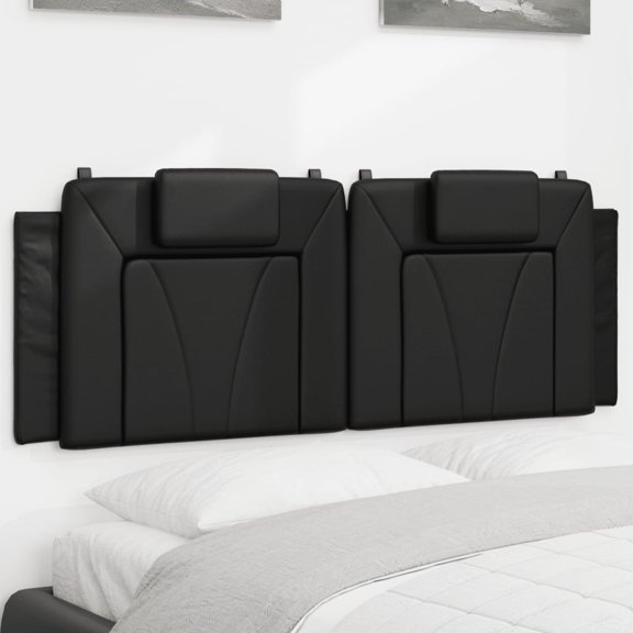 vidaXL Headboard Cushion Black