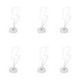 thumbnail image 3 of Flash Neon Signs LED Modeling Power Decor Night-lights "Decorative Light with Base Wall Decor Night-lights Desktop Bedroom Window Lamp Party Decoration Pink, 3 of 7