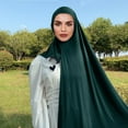 thumbnail image 2 of WGRFFH Muslim Head Scarffor Women Solid Color Long Scarf Wrap Scarves Cotton Scarf Premium Instant Hijab Scarf Ombre Modal Hijab Scarf Ready To Wear Hijab Soft Lightweight Headscarf U, 2 of 4