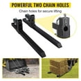 thumbnail image 5 of Pallet Forks, 2000 Lbs Clamp on Pallet Forks 59" Total Length, Tractor Bucket Forks, Heavy Duty Pallet Forks for Tractor Attachments, Skid Steer, Loader Bucket, 5 of 8