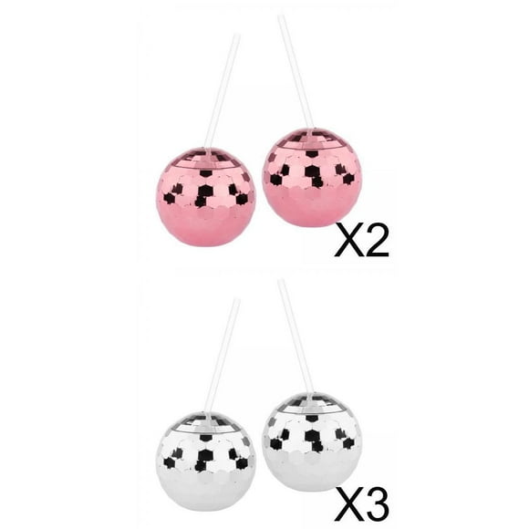 10 vasos de de 20 , de , cóctel con de paja, sustros para fiestas, creativos para fiestas e Gloria Copas de bola de discoteca