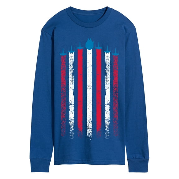 Star Wars - Flag Ships Americana - Men's Long Sleeve Graphic T-Shirt