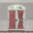 thumbnail image 1 of 54 x 72 in. Polyester Light Filtering Buffalo Check Rod Pocket Curtain Panel, Burgundy, 1 of 1