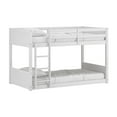 thumbnail image 3 of Hillsdale Capri Coastal Wood Twin over Twin Bunk Bed with Mattresses in White, 3 of 5