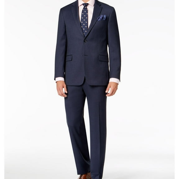 Tommy Hilfiger Mens Shane Dress Pants Slacks, Blue, 30W x 30L