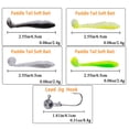 thumbnail image 4 of Goture Fishing Soft Plastic Lures Kit Jig Head Hooks Crappie Lures Trout Bass Fishing Worm Lures Crappie Jigs Fishing Lures Set with Tackl Box for Freshwater Saltwater Fishing, 4 of 7