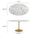 thumbnail image 5 of Lippa 60" Oval Terrazzo Dining Table, 5 of 6
